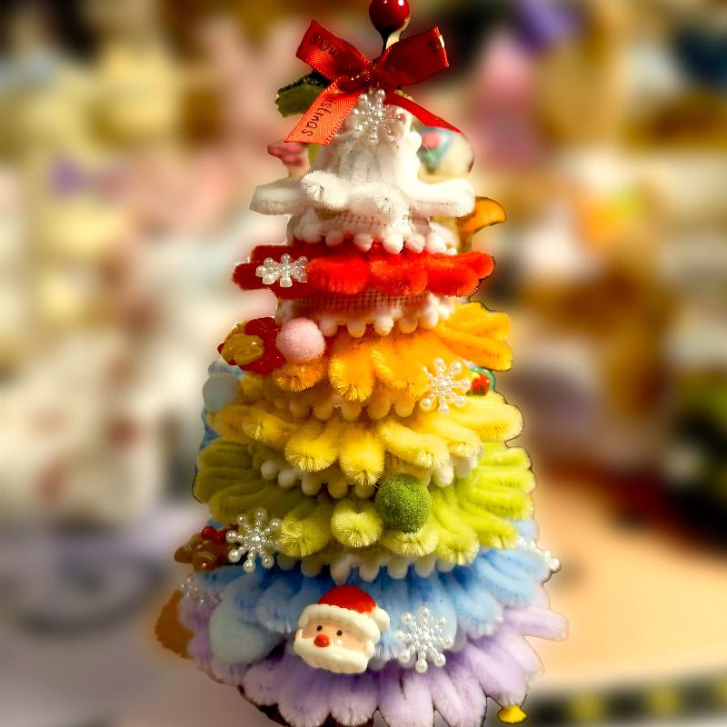 Handmade Christmas Tree & Puppy Set – 3 Colors, Free Shipping