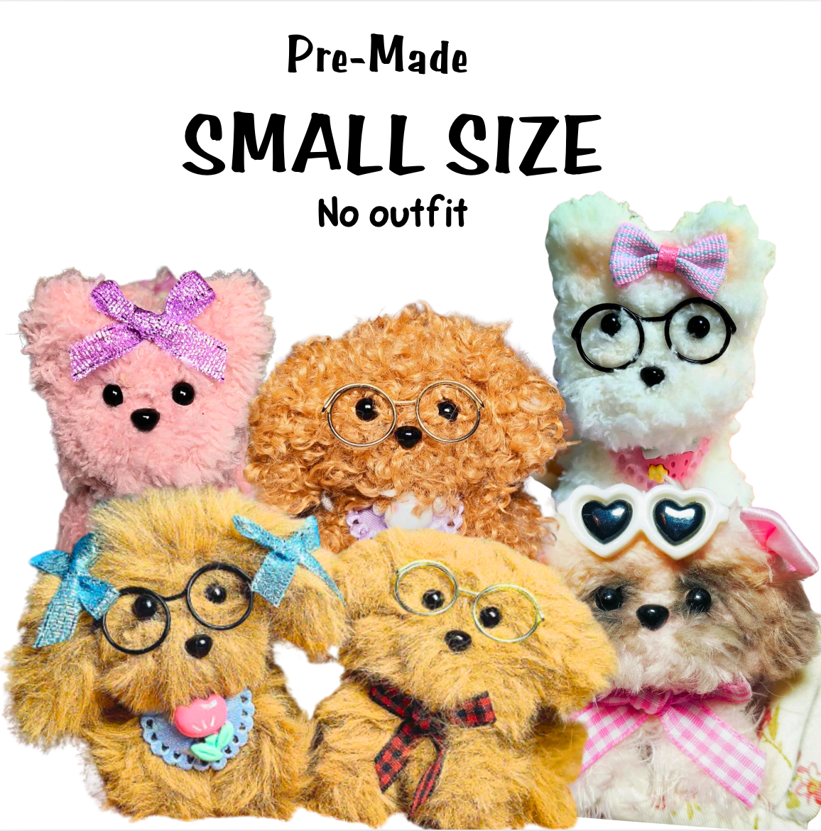 TikTok LIVE Handmade Plush Toys - SMALL SIZE- Pre-Made Craft  for Kids and Adults