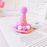 Pet Cute Ice Cream Knitting Wool Birthday Hat